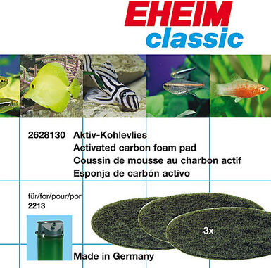 Eheim - Mousses de Charbon pour Filtres d'Aquarium 2213 - x3