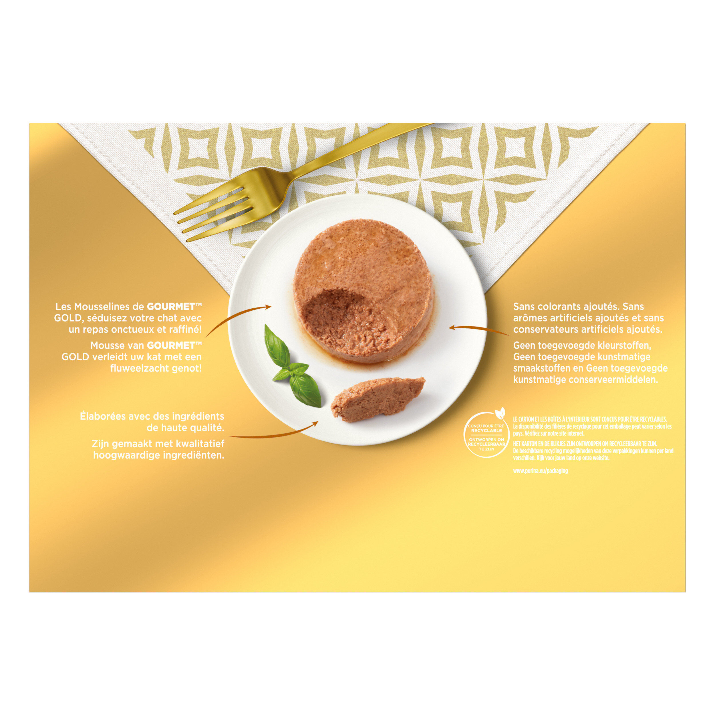 GOURMET - Bo&icirc;tes GOLD Les Mousselines pour chat adulte - 24x85g Image num&eacute;ro 2