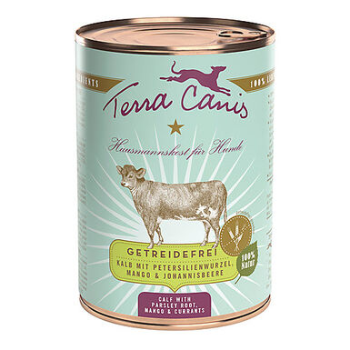 Terra Canis - Aliment Naturel sans Céréales au Veau pour Chiens - 400g