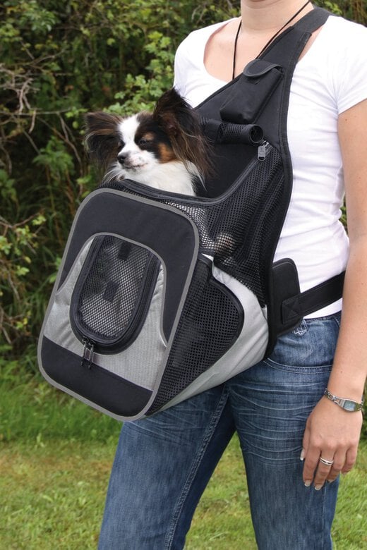 Trixie - Sac Ventral Savina pour Chien - Noir Image numéro 1 Trixie - Sac Ventral Savina pour Chien - Noir Image numéro 1