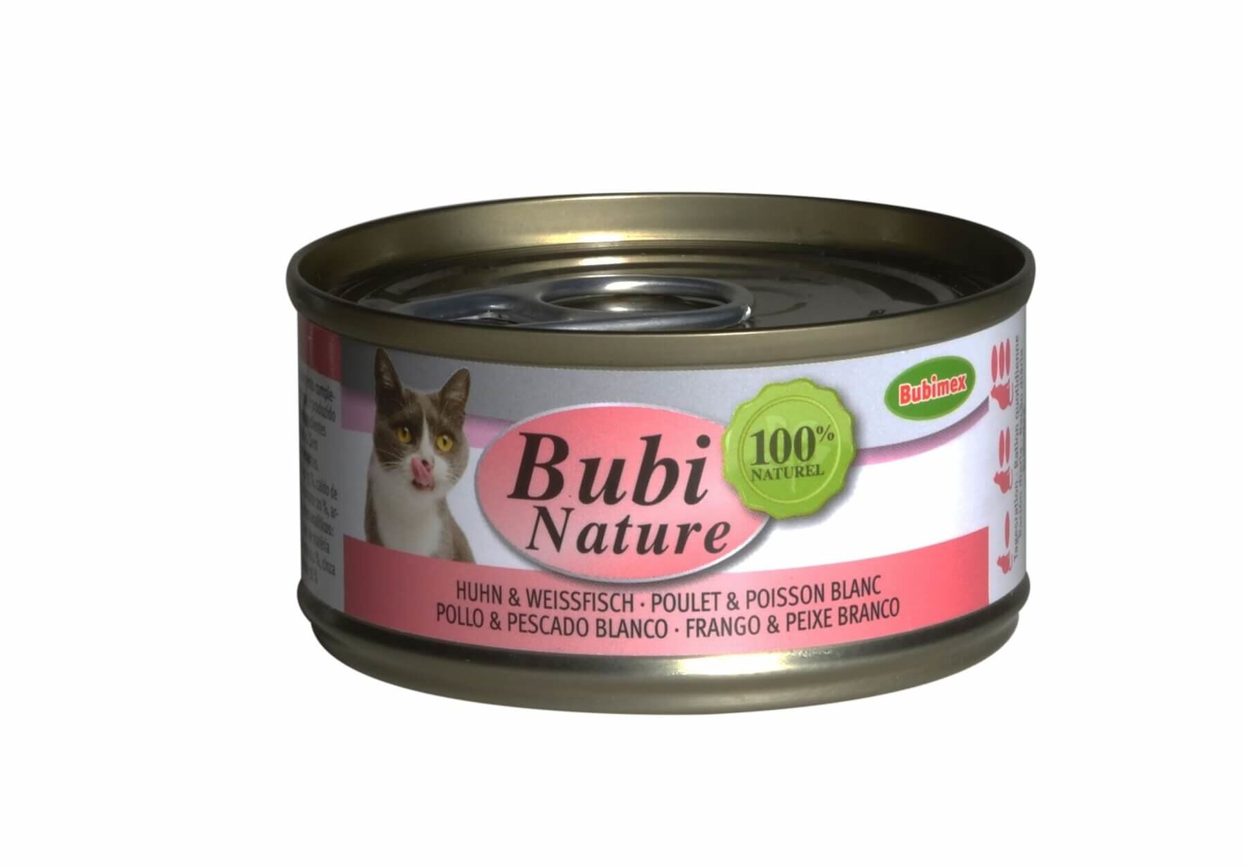 Bubimex - P&acirc;t&eacute;e Bubi Nature Poulet et Poisson Blanc pour Chat - 70g Image num&eacute;ro 1