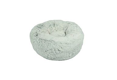 Bobby - Coussin Donut Fourrure Gris pour Chien et Chat - S