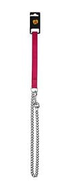 Animalis - Laisse Métal Fine Confort 15mm et 100cm pour Chien - Fuchsia