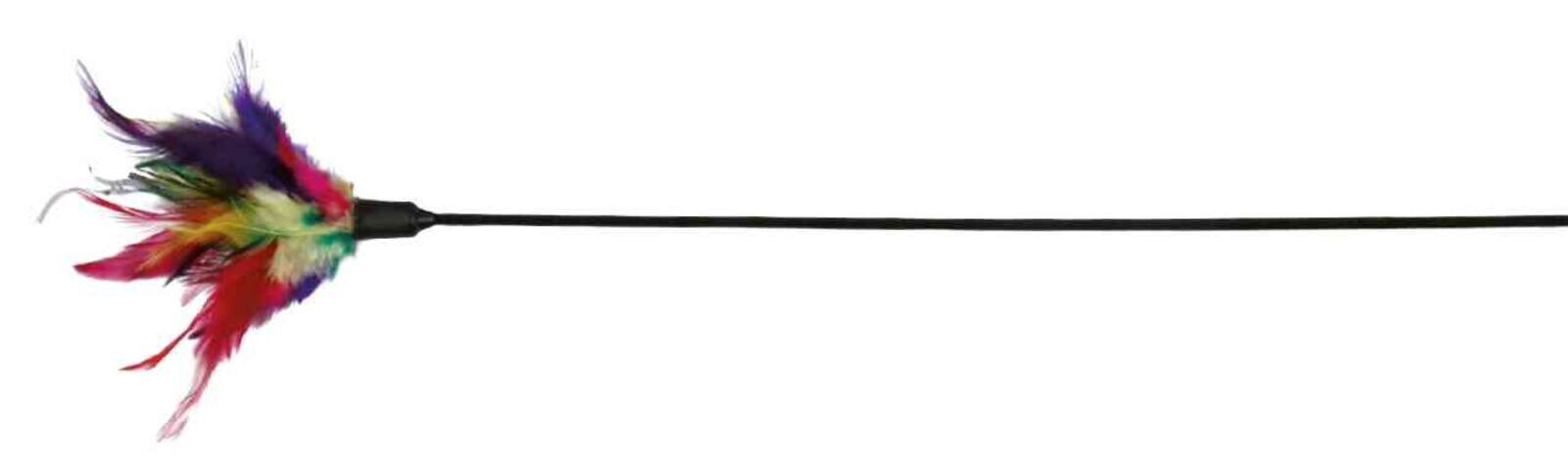 Trixie - Canne &agrave; p&ecirc;che plume en plastique - 50 cm Image num&eacute;ro 1