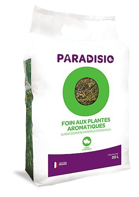 Paradisio - Foin aux Plantes Aromatiques pour Rongeurs - 20L image number null