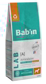 Bab'in - Croquettes Vétérinaires LAB Articulaire pour Chiens Medium & Maxi - 12kg