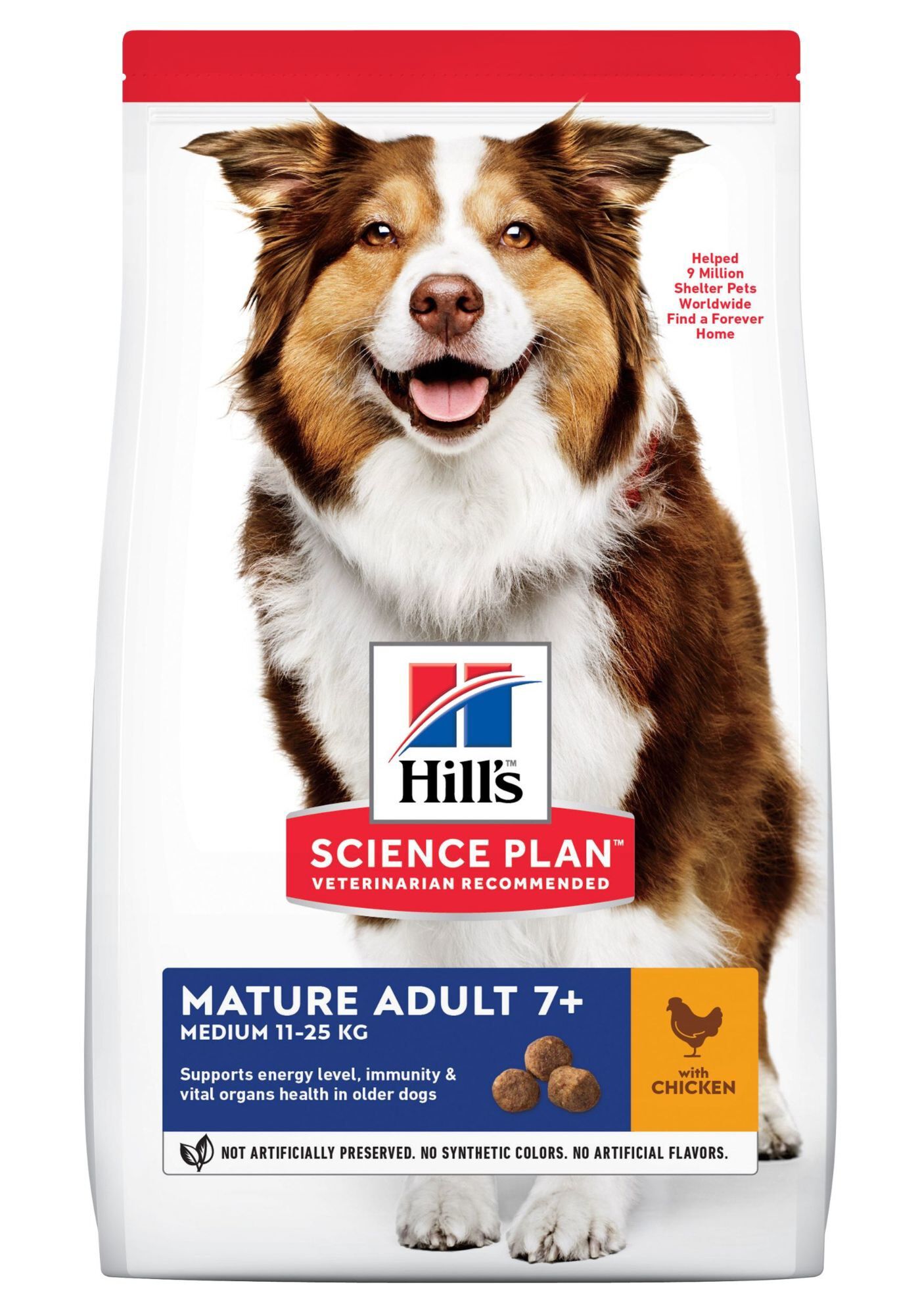 Hill's Science Plan - Croquettes Mature Adult 7+ pour chien &acirc;g&eacute; au poulet - 2,5kg Image num&eacute;ro 9