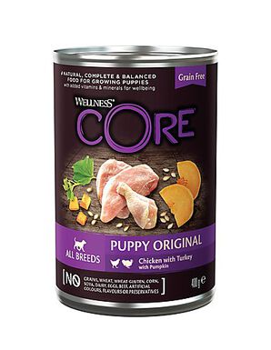 Wellness CORE - Repas Complet Puppy 95% de Poulet et Dinde pour Chiot - 400g