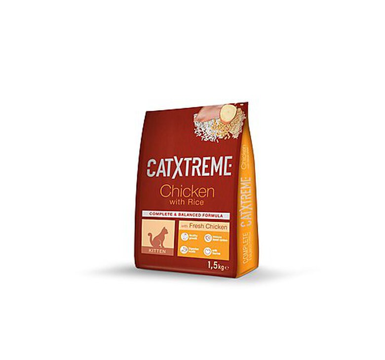 CatXtreme - Croquettes Kitten au Poulet Frais pour Chaton - 1,5Kg image number null
