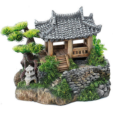 EBI - Décoration Korean Cottage pour Aquarium - 22,5x19x18,5cm