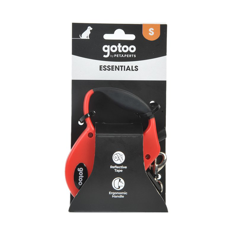 Gotoo - Laisse enrouleur Rouge pour Chien - S Image num&eacute;ro 3