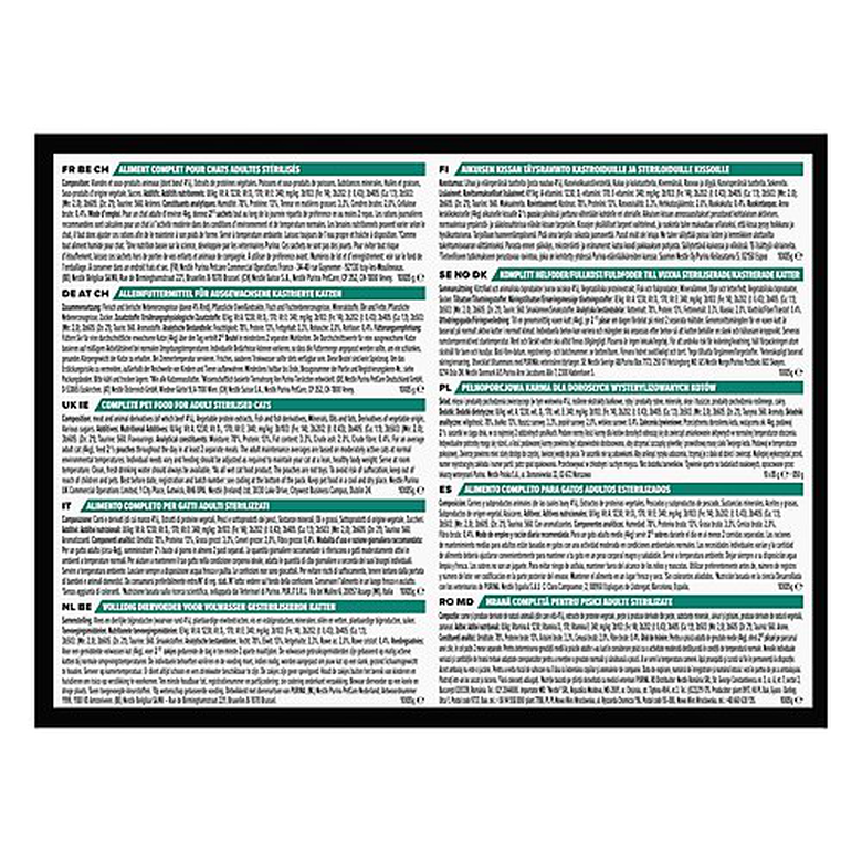 Pro plan - Bouchée en Sauce NutriSavour Sterilised au Bœuf pour Chat Adultes Stérélisés - 10x85g Image numéro 4 Pro plan - Bouchée en Sauce NutriSavour Sterilised au Bœuf pour Chat Adultes Stérélisés - 10x85g Image numéro 4