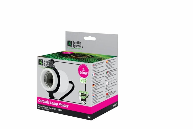 Reptile Systems - Support Ceramic Lamp Holder E27 pour Reptiles - 200W Image numéro 1 Reptile Systems - Support Ceramic Lamp Holder E27 pour Reptiles - 200W Image numéro 1