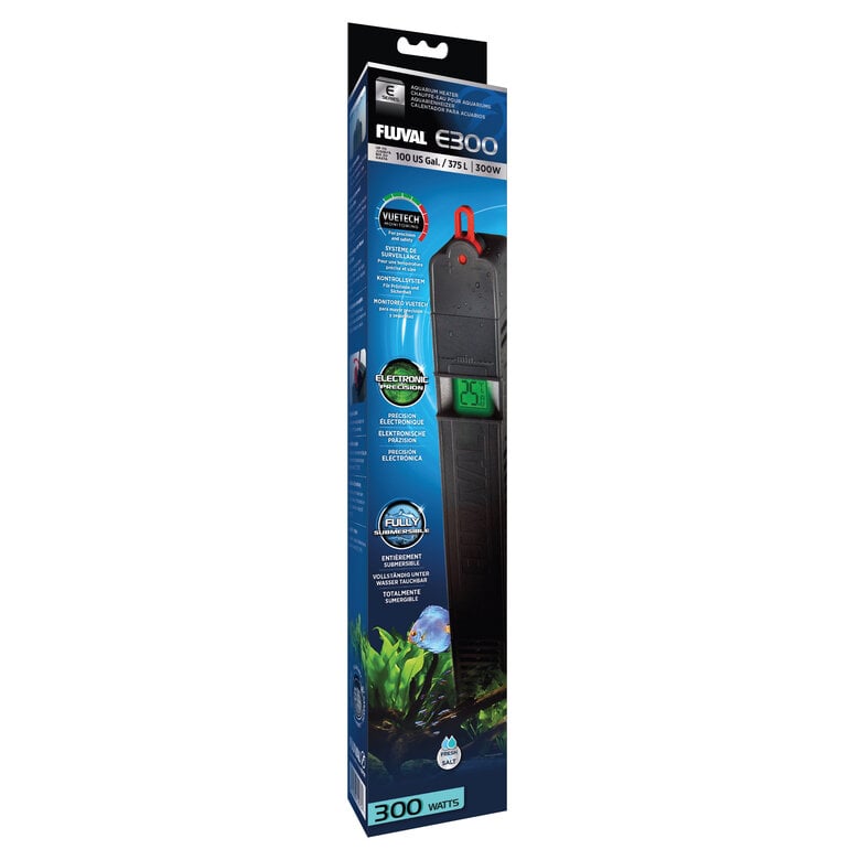 Fluval - Chauffe-eau Electronique E300 375L pour Aquarium -300W Image numéro 1 Fluval - Chauffe-eau Electronique E300 375L pour Aquarium -300W Image numéro 1