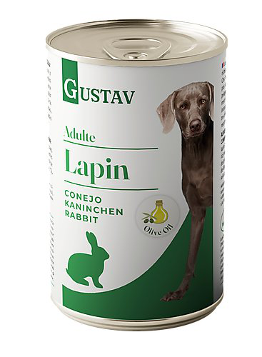 Gustav - P&acirc;t&eacute;e Adulte au Lapin pour Chiens - 400g Image num&eacute;ro 1