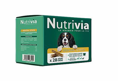 Nutrivia - Multipack Dental Stick pour Chien de Petite Taille - x28