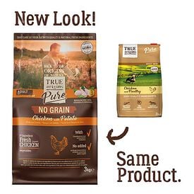 True Origins Pure - Croquettes au Poulet sans Céréales pour Chien Adulte de Petite Taille - 3kg