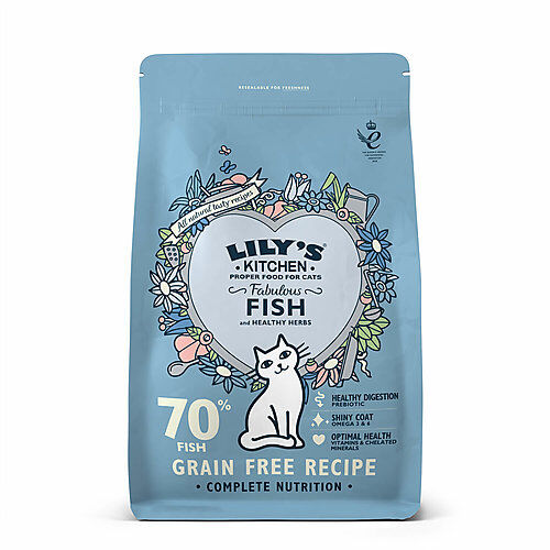 Lily's Kitchen - Croquettes Compl&egrave;tes sans C&eacute;r&eacute;ales aux Poissons avec Saumon pour Chats Adultes - 800g Image num&eacute;ro 5