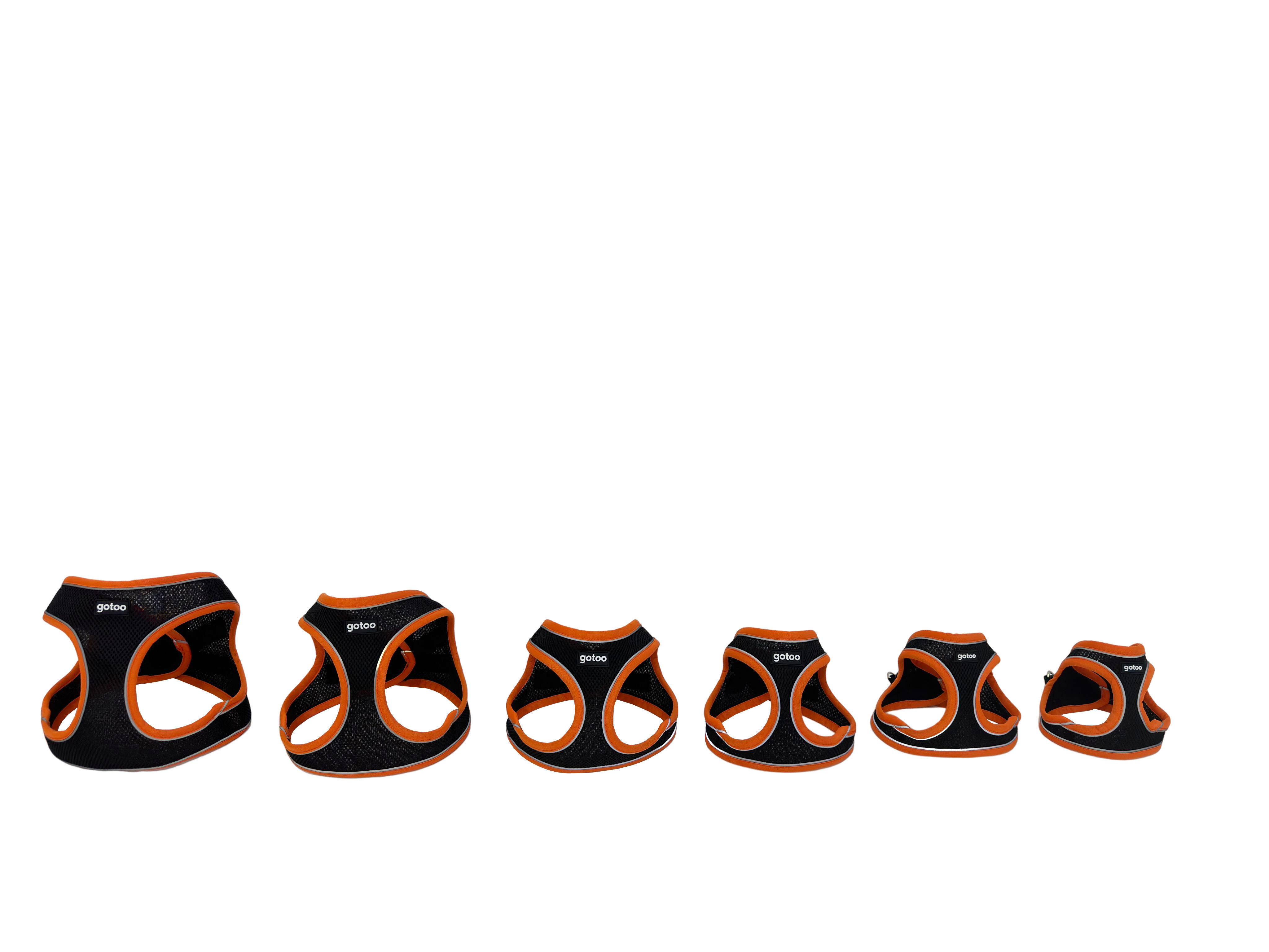 Gotoo - Harnais en Mesh Orange pour Chien - XS Image num&eacute;ro 6