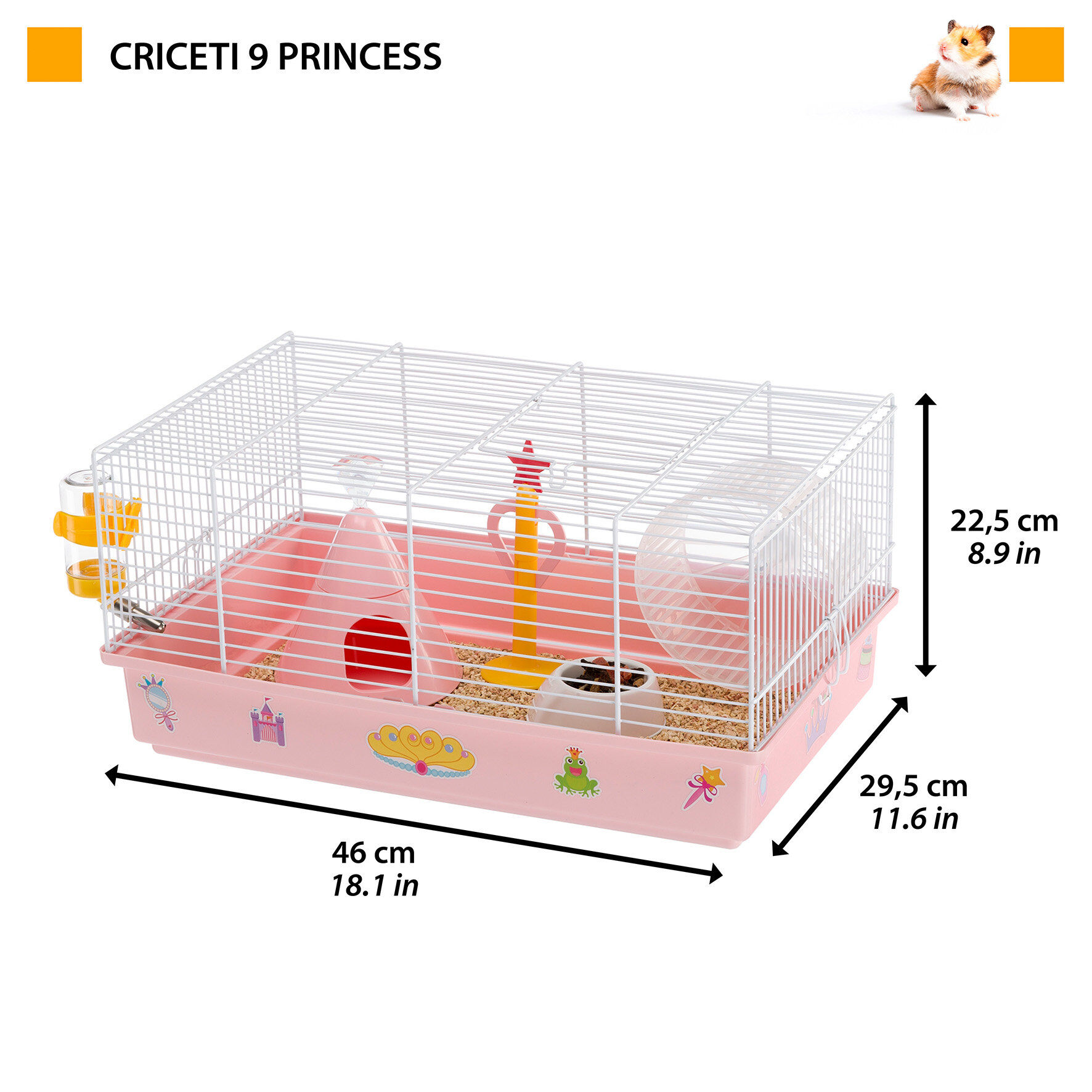 Ferplast - Cage Criceti 9 Princesse pour Hamsters Image num&eacute;ro 3