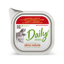 Almo Nature - Pâtée Daily Nogluten Boeuf Et Pommes De Terre - 100gg
