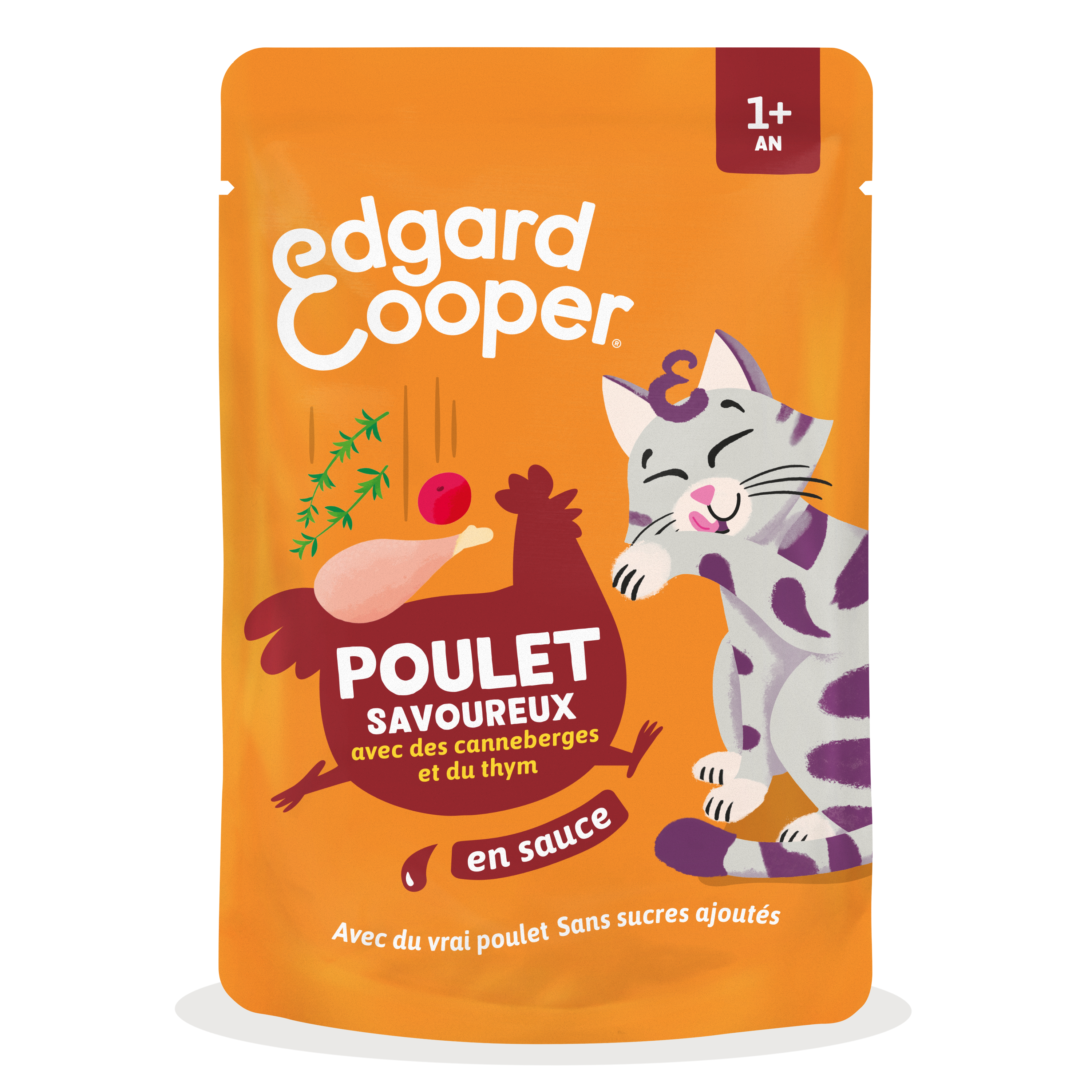 Edgard & Cooper - Sachets Humides au Poulet en Sauce pour Chatons - 85g Image num&eacute;ro 1