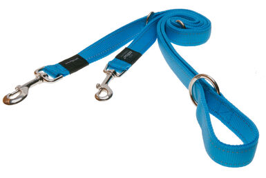 Rogz - Utility Laisse Multiple Réfléchissante Turquoise - 25 MM