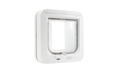 Sure Petcare - SureFlap chatière 4 pos avec puce d'ident. 21 × 21 cm, blanc