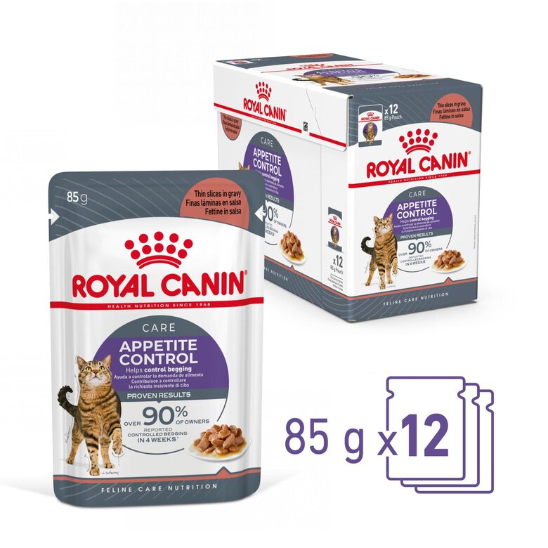 Royal Canin - Sachets Appetite Control Care en Sauce pour Chat - 12x85g Image numéro 13 Royal Canin - Sachets Appetite Control Care en Sauce pour Chat - 12x85g Image numéro 13