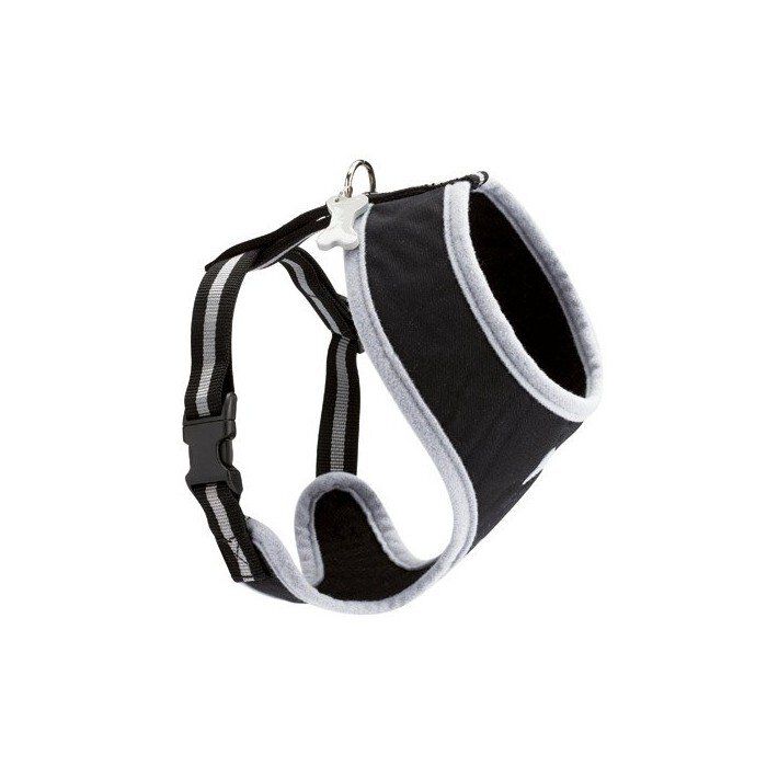 Bobby - Harnais Pap Arlequin En Nylon Noir pour Chien - M Image num&eacute;ro 1