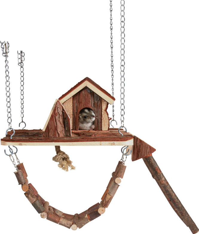 Trixie - Aire de jeu Janne souris en bois d'écorce - 26x22cm Image numéro 1 Trixie - Aire de jeu Janne souris en bois d'écorce - 26x22cm Image numéro 1