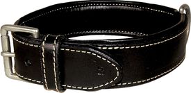 Bobby - Collier Classique Haute Finition Noir pour Chiens