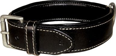 Bobby - Collier Classique Haute Finition Noir pour Chiens