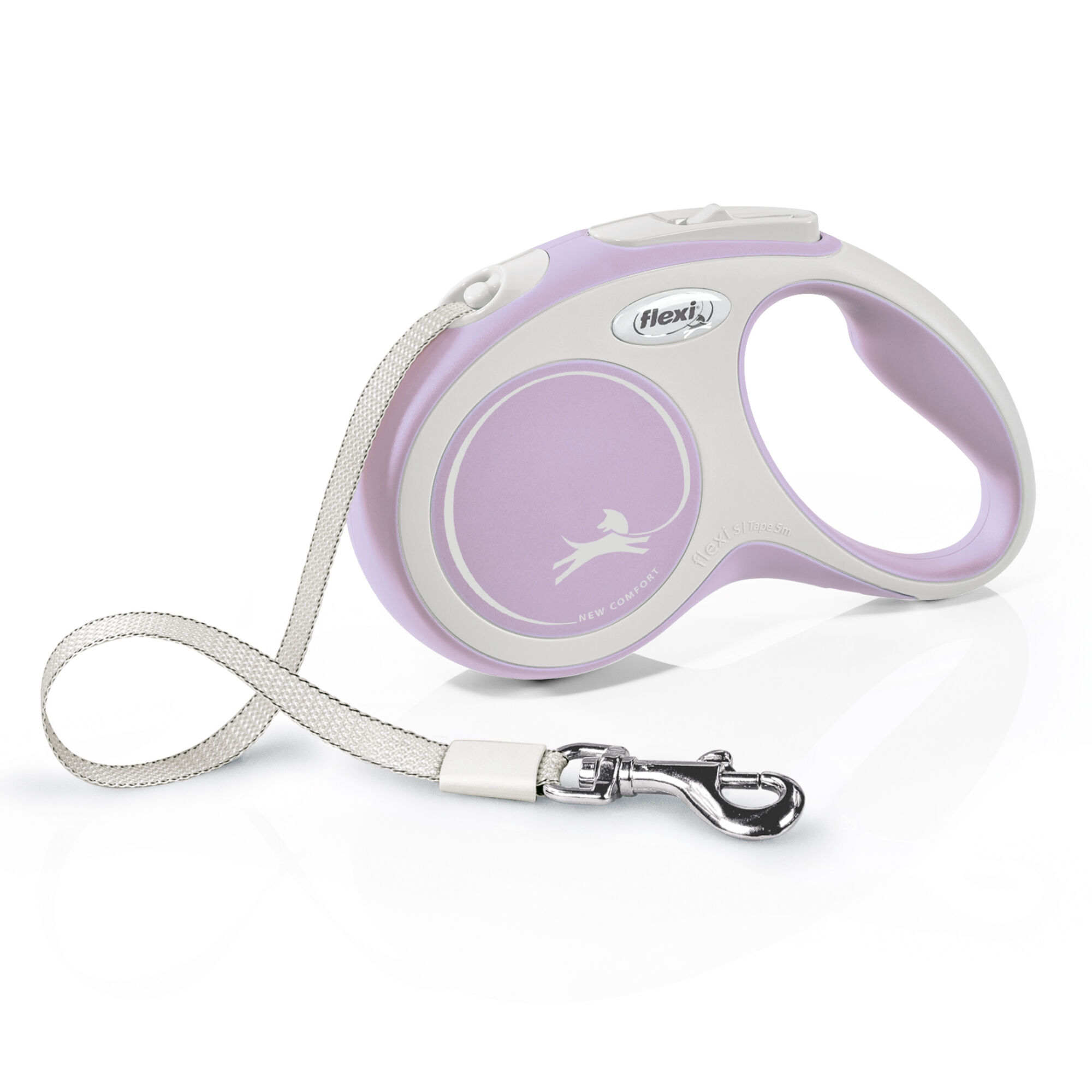 Flexi - Laisse New Confort Avec Sangle pour Chien Rose - S 5m Image num&eacute;ro 1