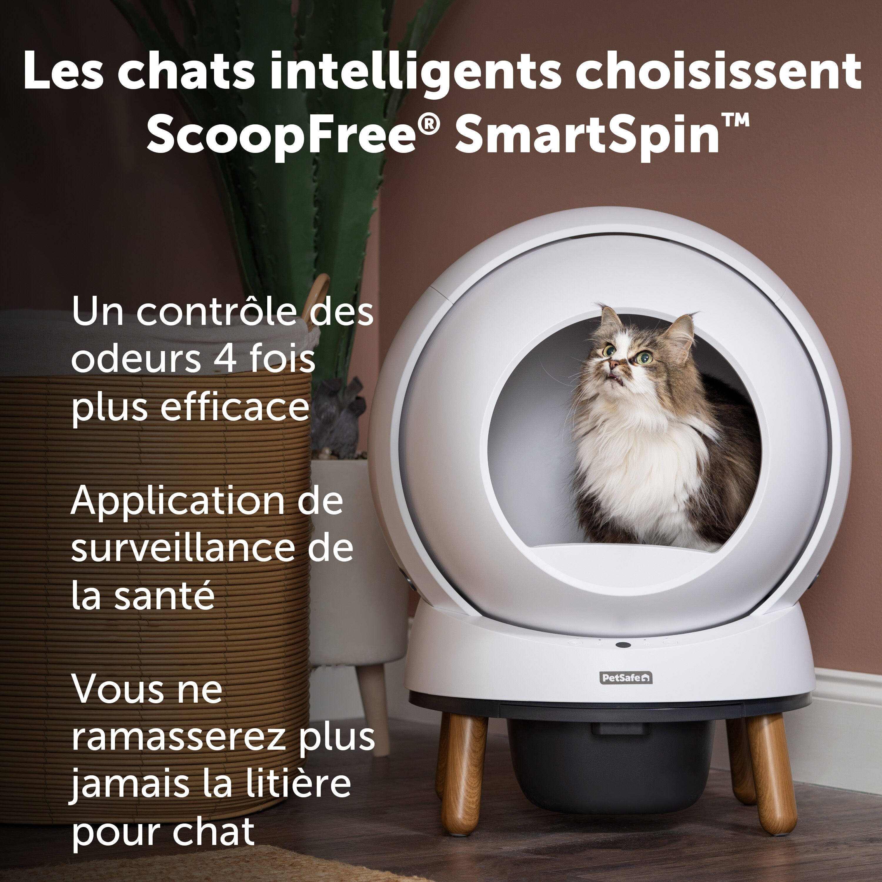 PetSafe - Liti&egrave;re Auto-Nettoyante Smart Spin pour Chats - Blanc Image num&eacute;ro 11