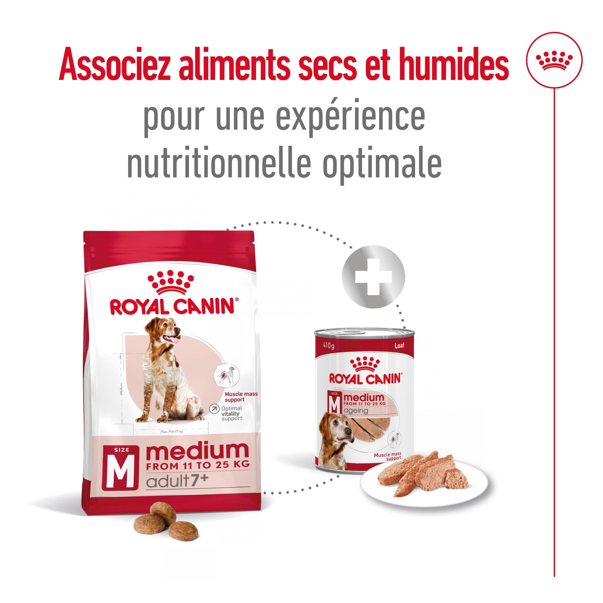 Royal Canin - Croquettes MEDIUM ADULT 7 POUR CHIEN DE +7 ANS - 10KG Image num&eacute;ro 8