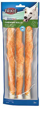 Trixie - Denta Fun Chicken Chewing Rolls - 28cm 3 Pcs/250g