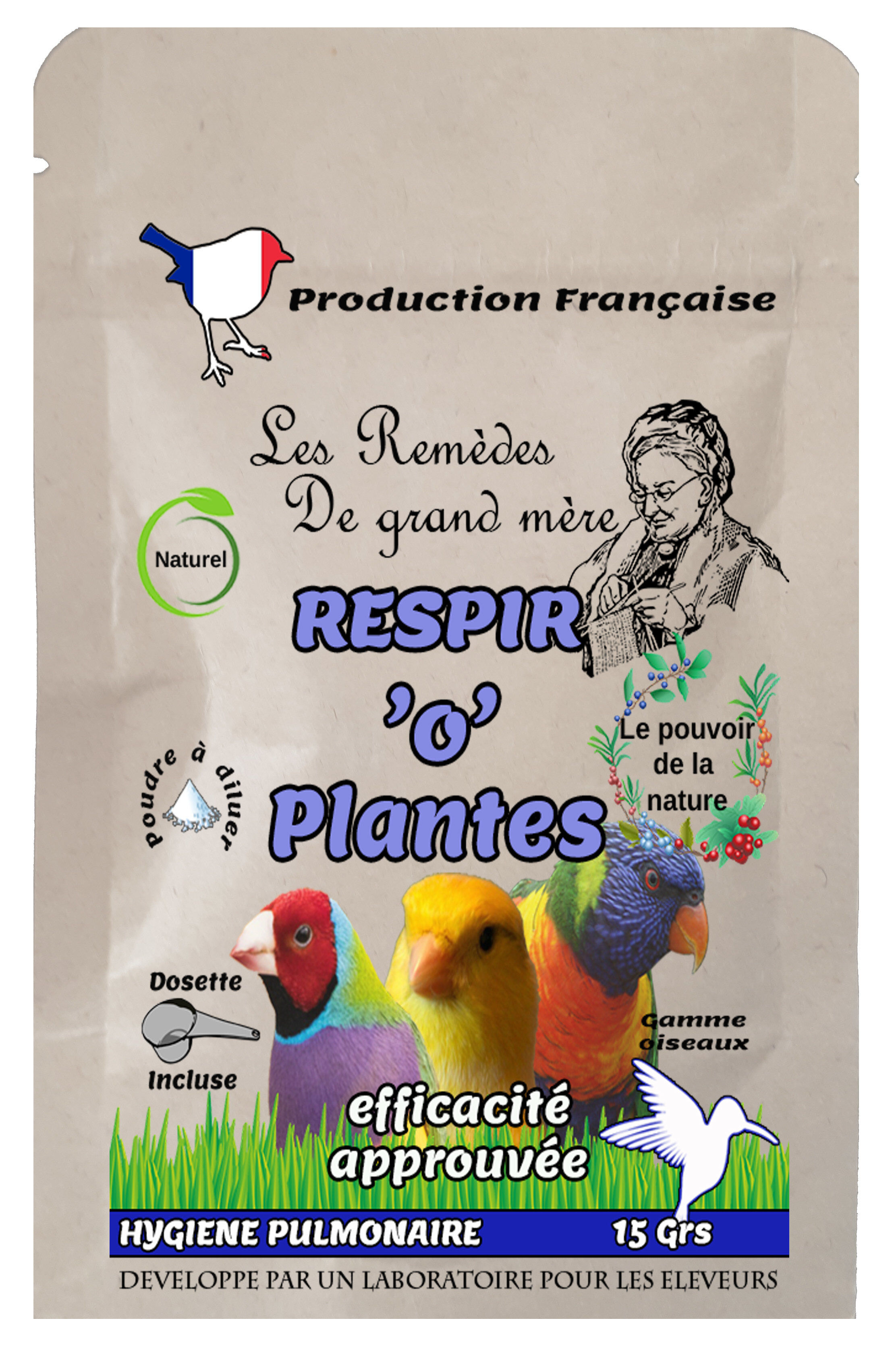 Animalgeo - RESPIR'O'PLANTES OISEAUX -SACHET-15 Grs Image num&eacute;ro 1
