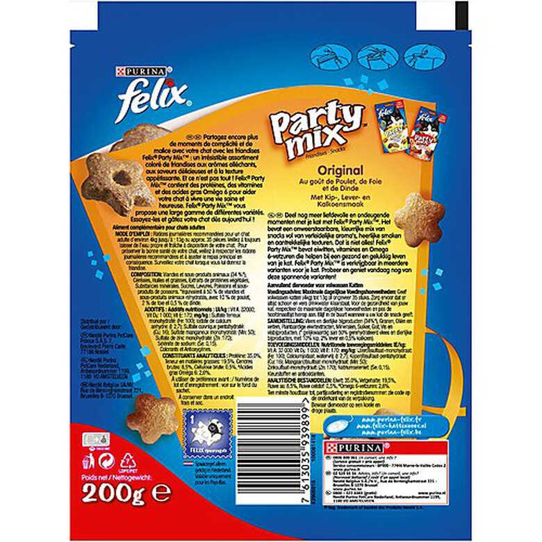 Felix - Friandises Party Mix Original pour Chat - 200g image number null