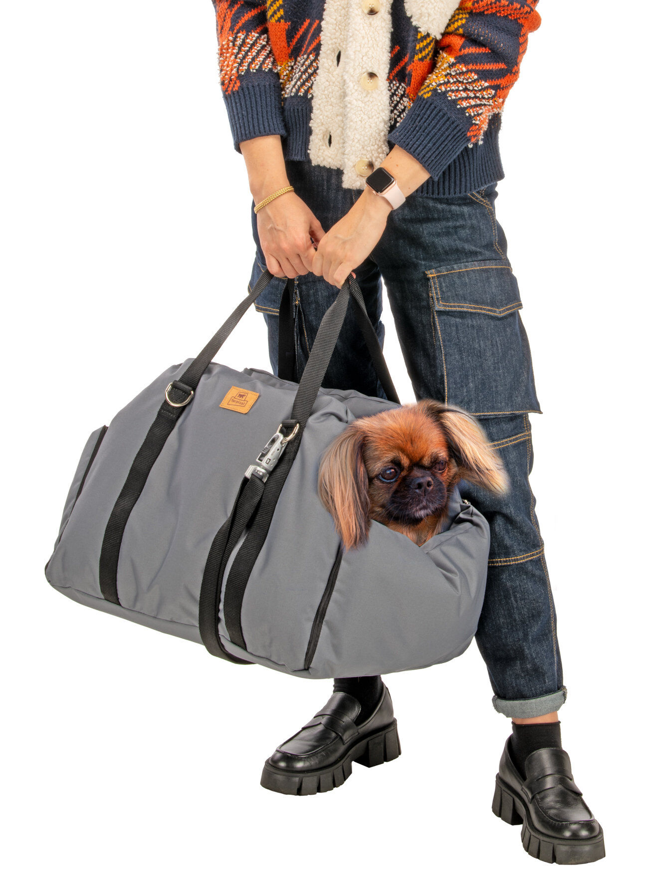 Ferplast - Sac de Transport Cruiser pour Chiens - Gris Image num&eacute;ro 4