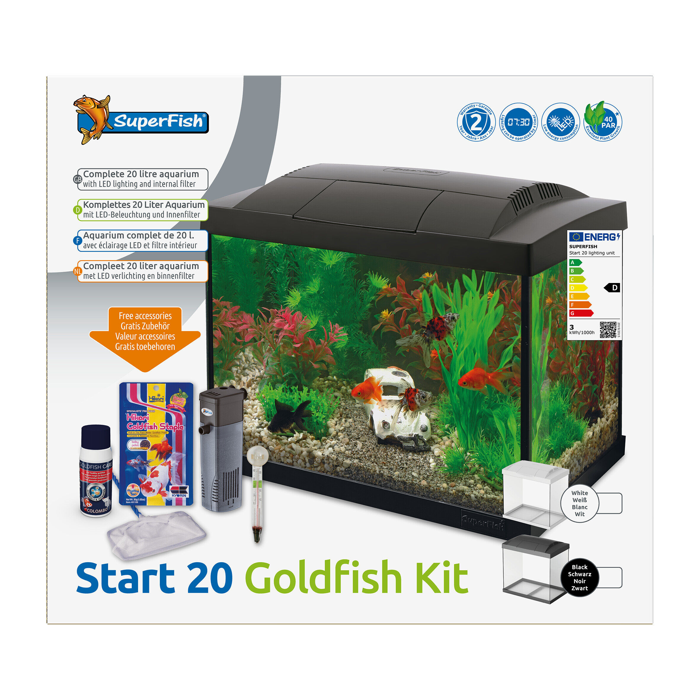 Superfish -  Kit Aquarium START 20 Blanc - 16L Image num&eacute;ro 1