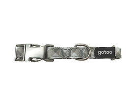 Gotoo - Collier Vichy Gris pour Chien - XXS