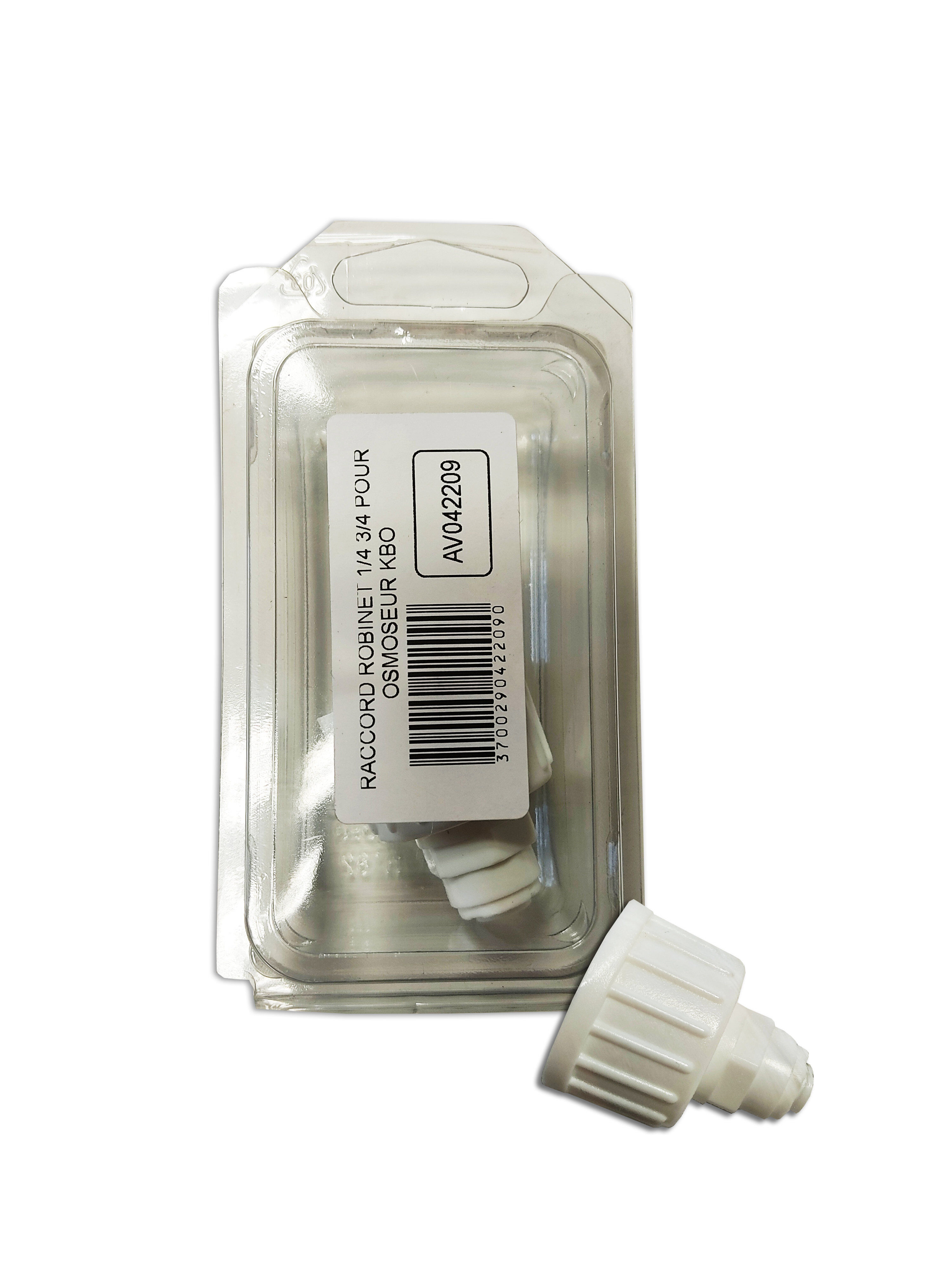 Aquavie - Raccord Robinet 1/4 - 3/4 pour Osmoseur KBO Image num&eacute;ro 1