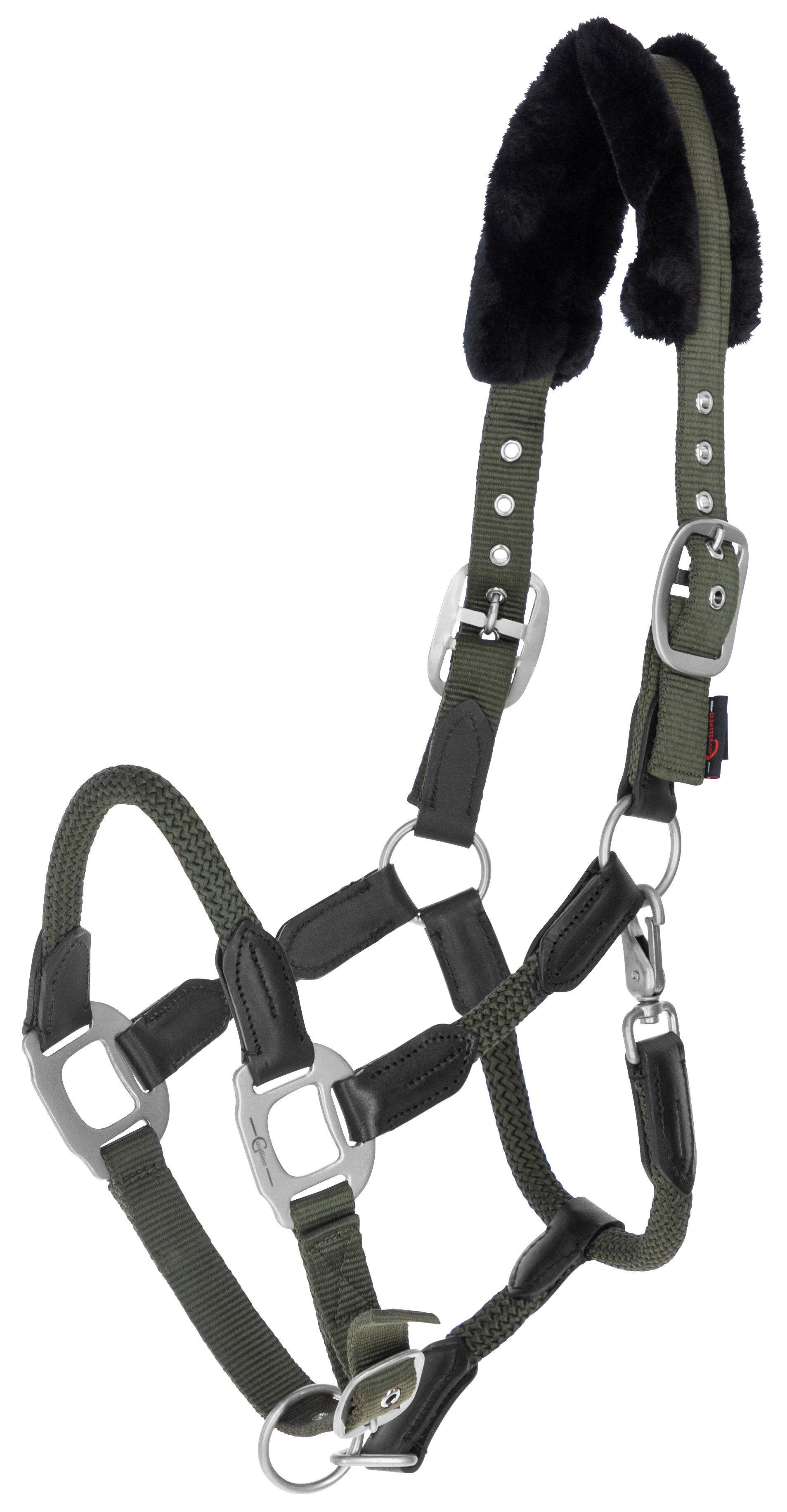 Kerbl - Licol R&eacute;glable Cordano Olive - Pony S Image num&eacute;ro 1