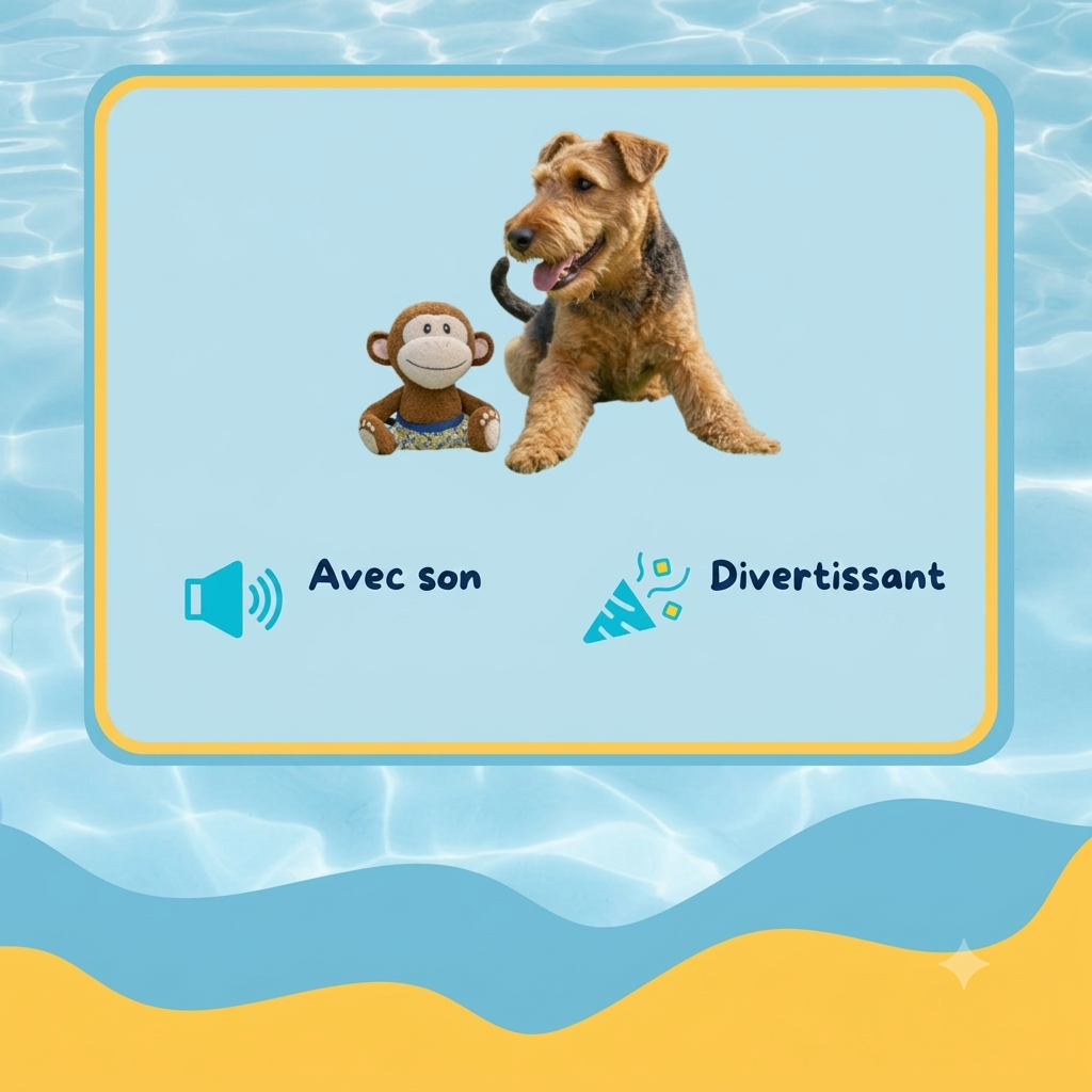 Summer Vibes - Peluche Singe Dolce Vita pour Chiens - 27cm Image num&eacute;ro 5