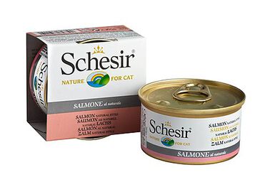 Schesir - Boîte Pâtée au Saumon au Naturel pour Chat - 85g