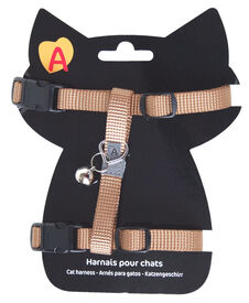 Animalis - Harnais Basic pour Chat - Taupe