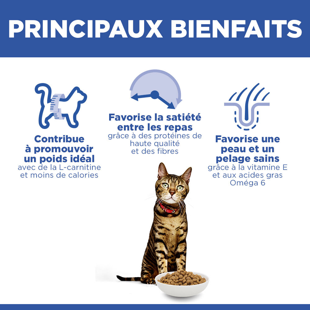 Hill's Science Plan - Adult Light Croquettes Pour Chat Au Poulet  -  1,5kg Image num&eacute;ro 8