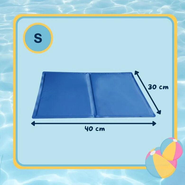 Summer Vibes -Tapis Rafraichissant Bleu pour Chiens - S Image num&eacute;ro 3