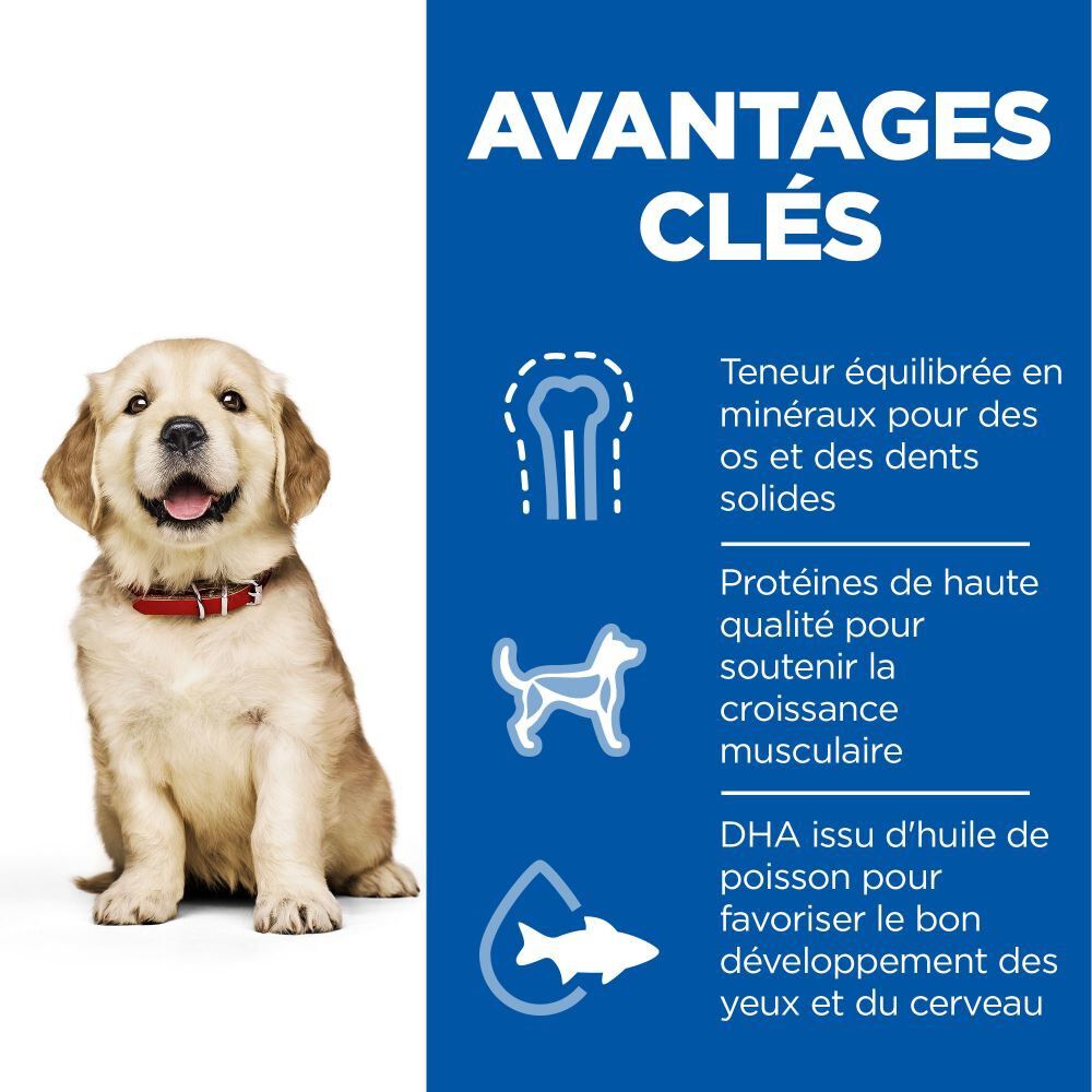 Hill's Science Plan - Puppy Croquettes Pour Chiot De Grande Taille Au Poulet  - 12kg Image num&eacute;ro 6